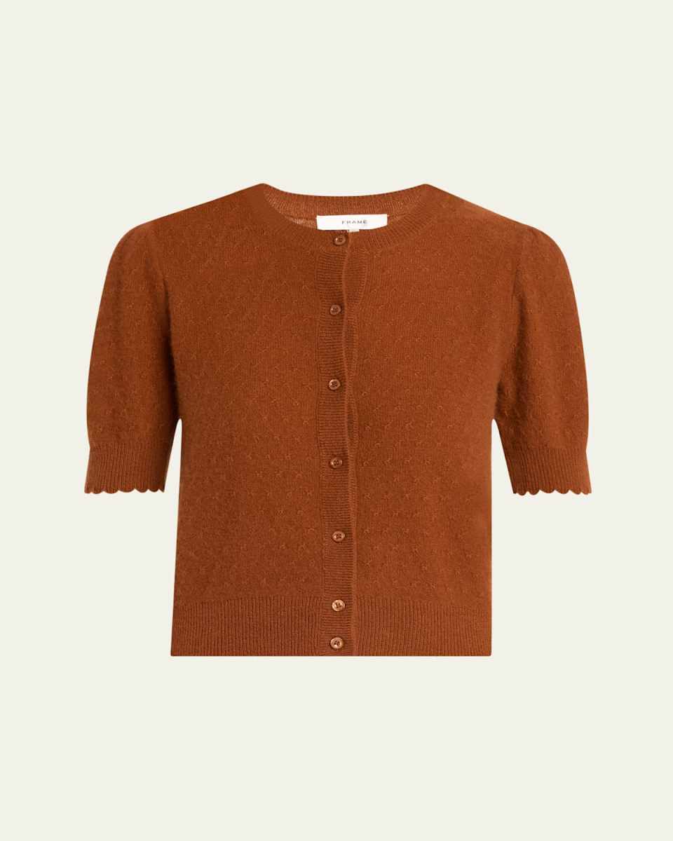 The Cashmere Pointelle Cardigan